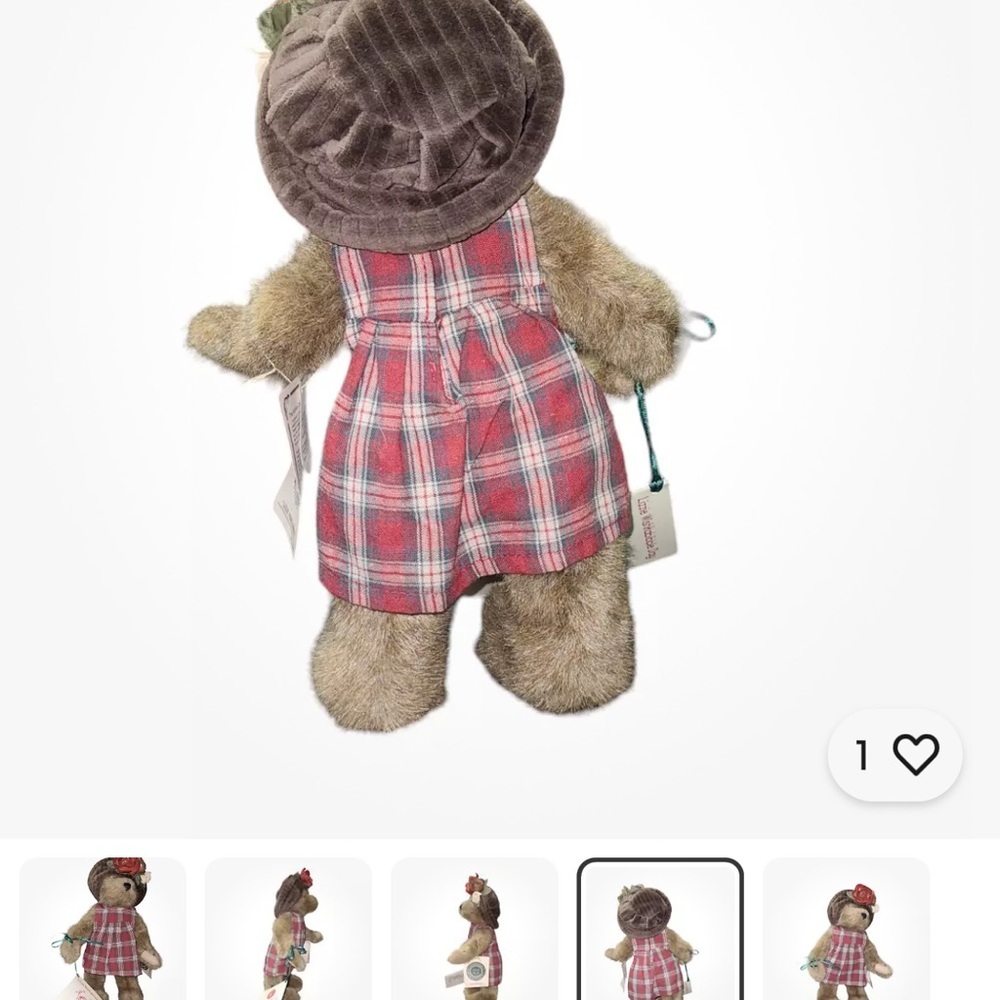 BOYDS BEARS LIZZIE WISHKABBILE DAY BEAR VINTAGE 2000 NEW w/ Tags Y2K - Picture 11 of 13